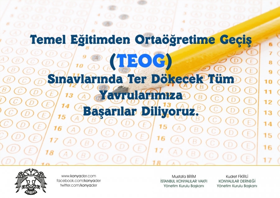 TEOG Sınavı 25-26 Kasım